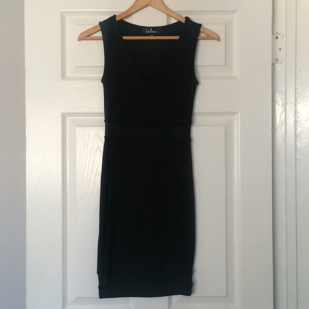 Lulu’s Mesh Little Black Dress